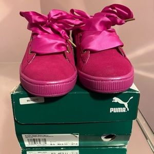 Puma Suede Heart Satin Sneaker